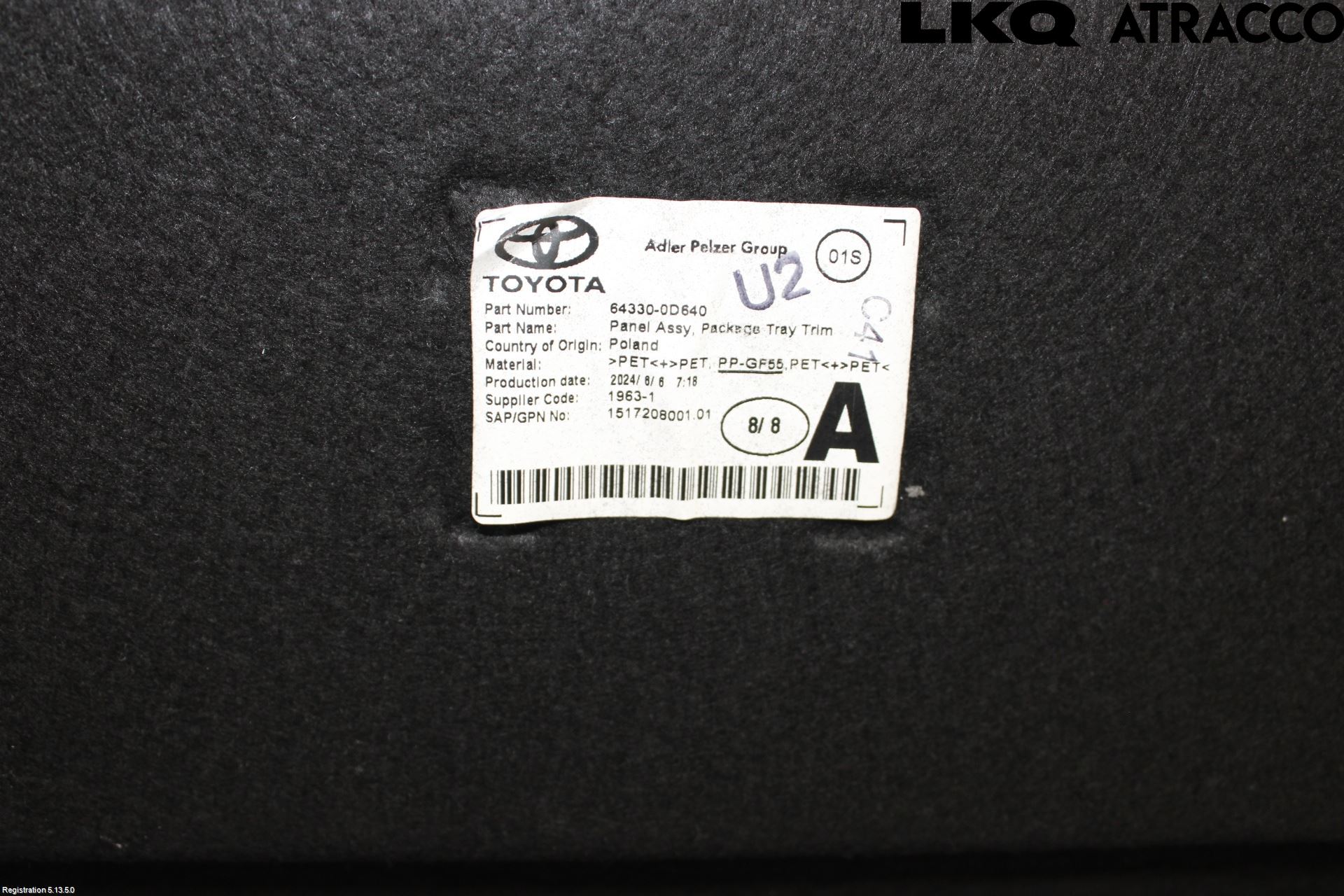 Toyota YARIS XP21 20- Hatthylla