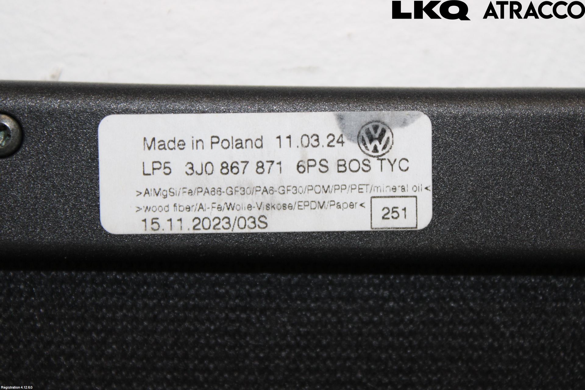 Volkswagen VW PASSAT 24- Insynskydd