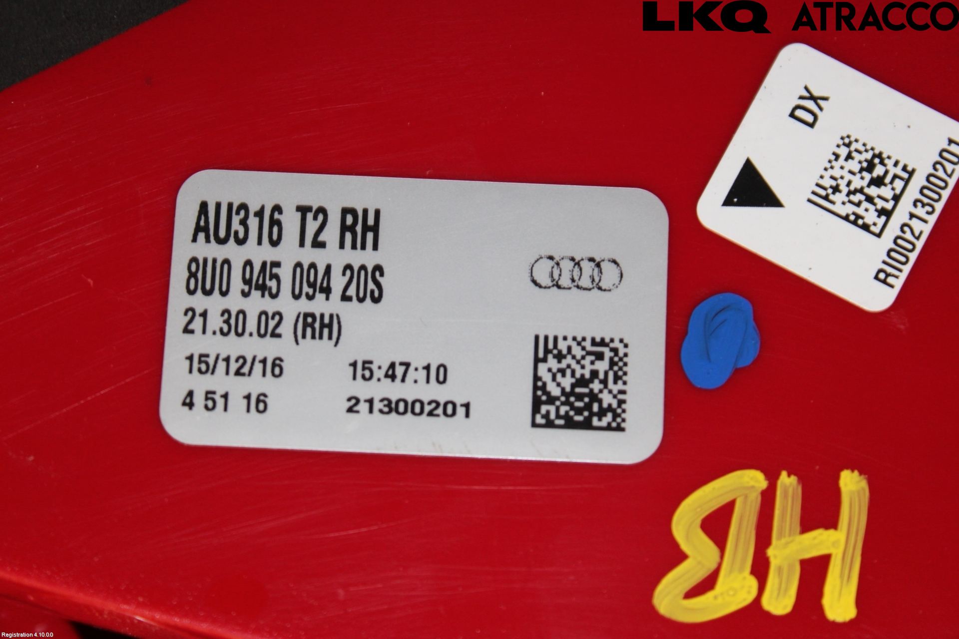 Audi Q3 8U 12-18 Bakljus Lucka Hö