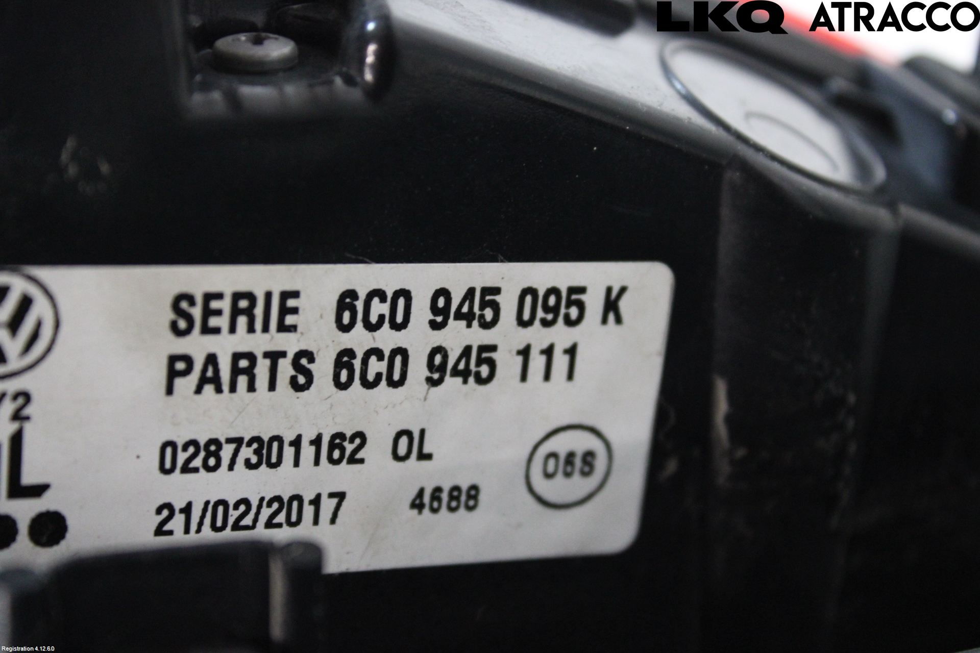 Volkswagen VW POLO 10-17 Bakljus Vänster