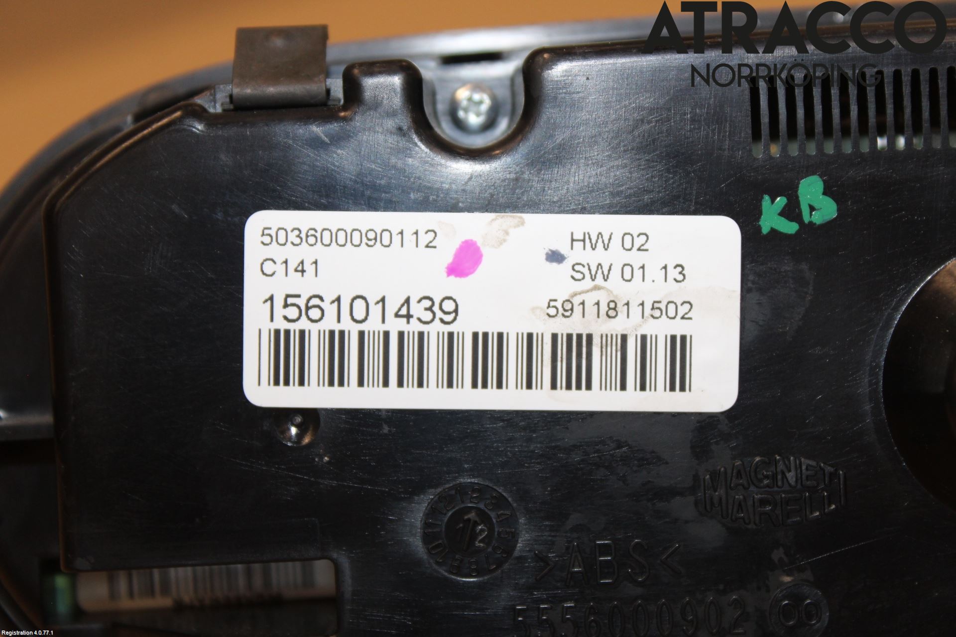 Alfa GIULIETTA Värmereglage