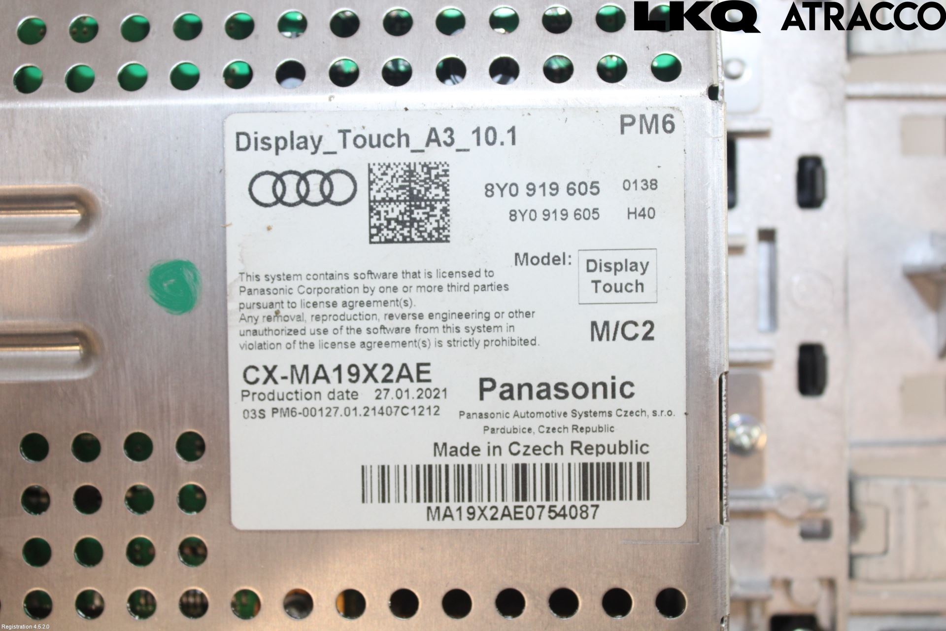 Audi A3/S3 8Y 21- Bildskärm