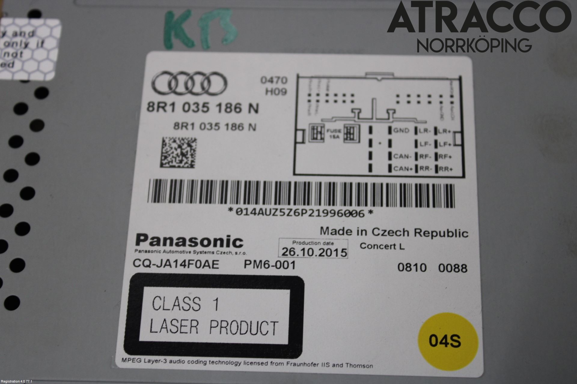 Audi A5 07-16 Cd Radio - Multimediapanel