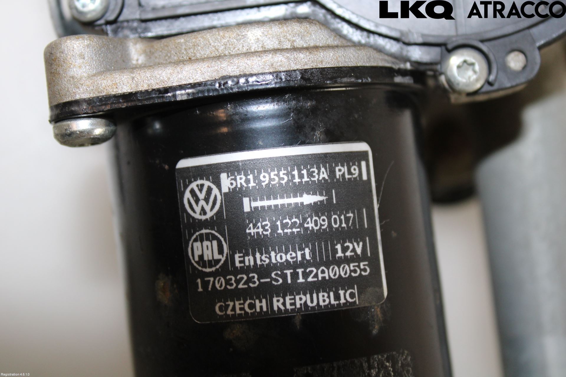 Volkswagen VW POLO 10-17 Torkarmekanism Vindruta