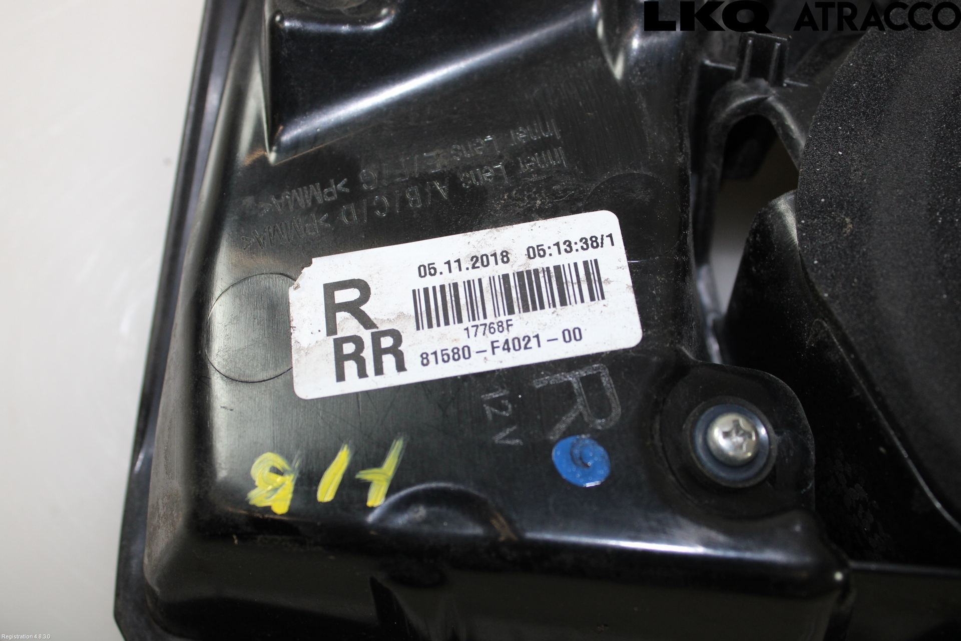 Toyota C-HR 16-23 Bakljus Lucka Hö