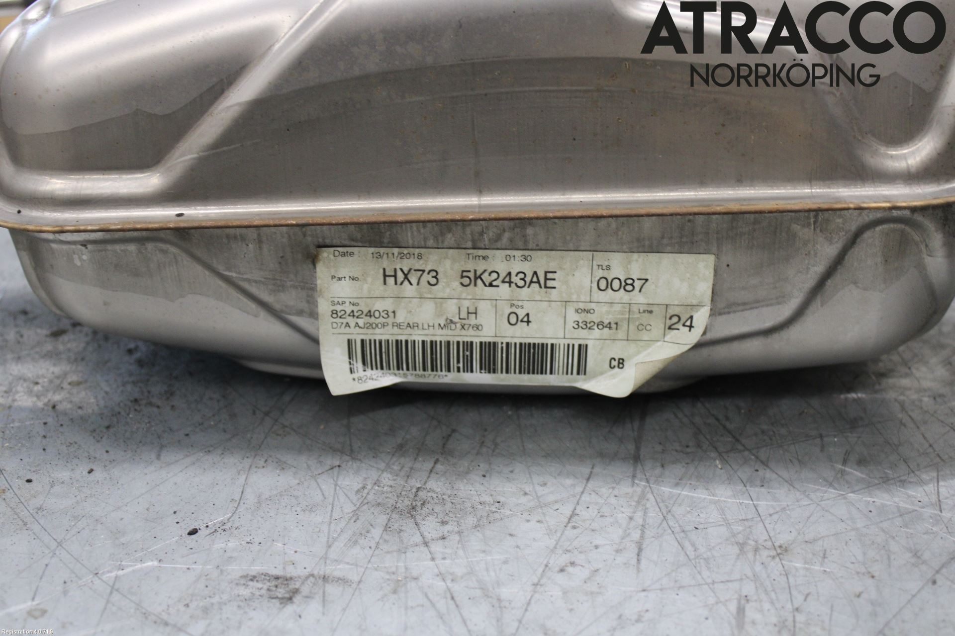 Jaguar XE (X760) 15-24 Avgas Bakre Dämpare