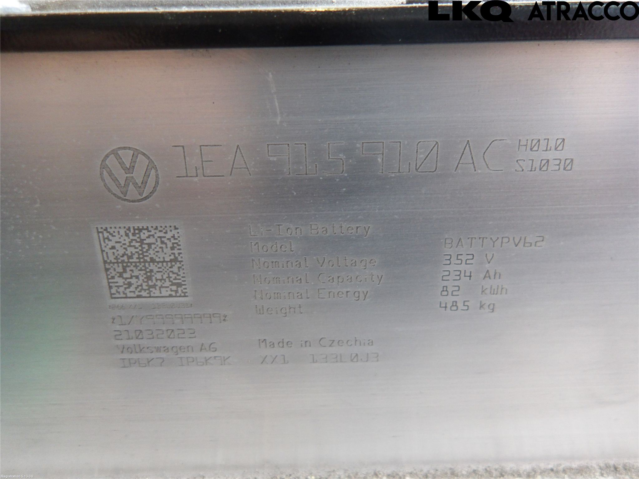 Volkswagen VW ID.5 22- Batteri Högspänning