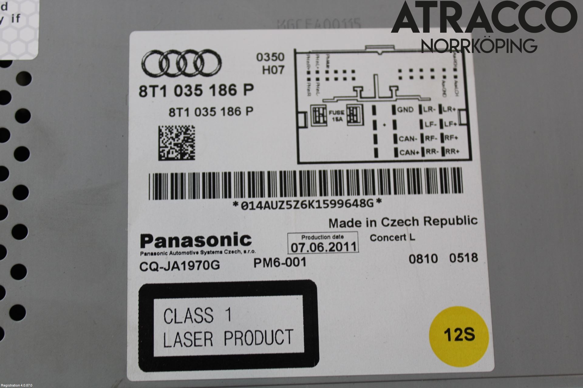 Audi A4/S4 08-11 Cd Radio - Multimediapanel