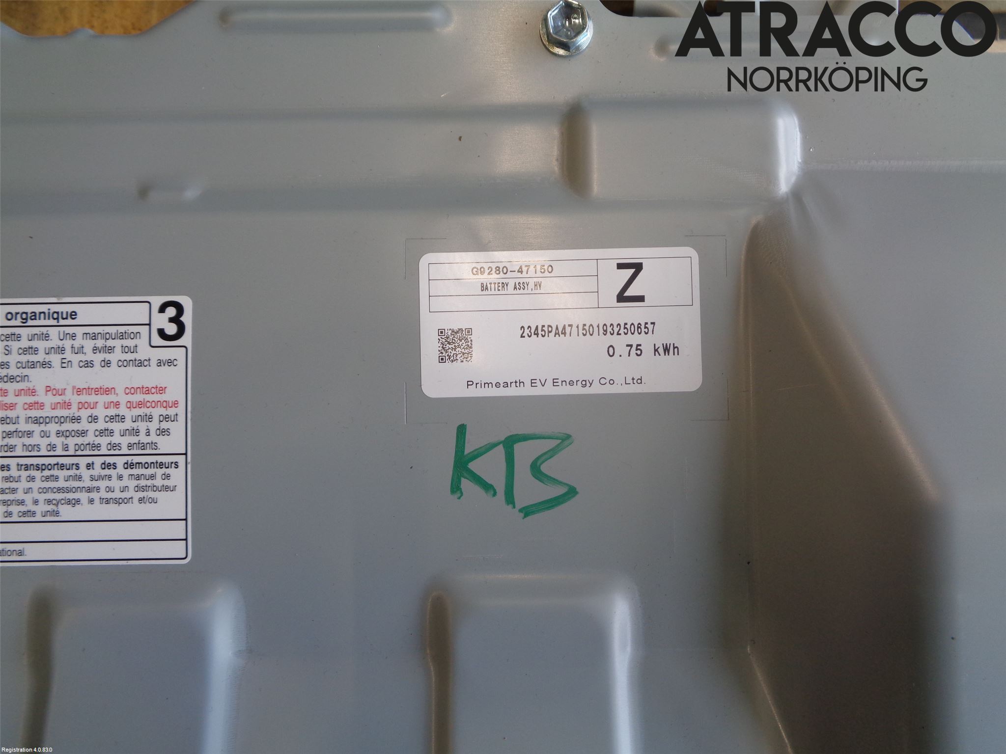 Toyota COROLLA 19- Batteri Högspänning