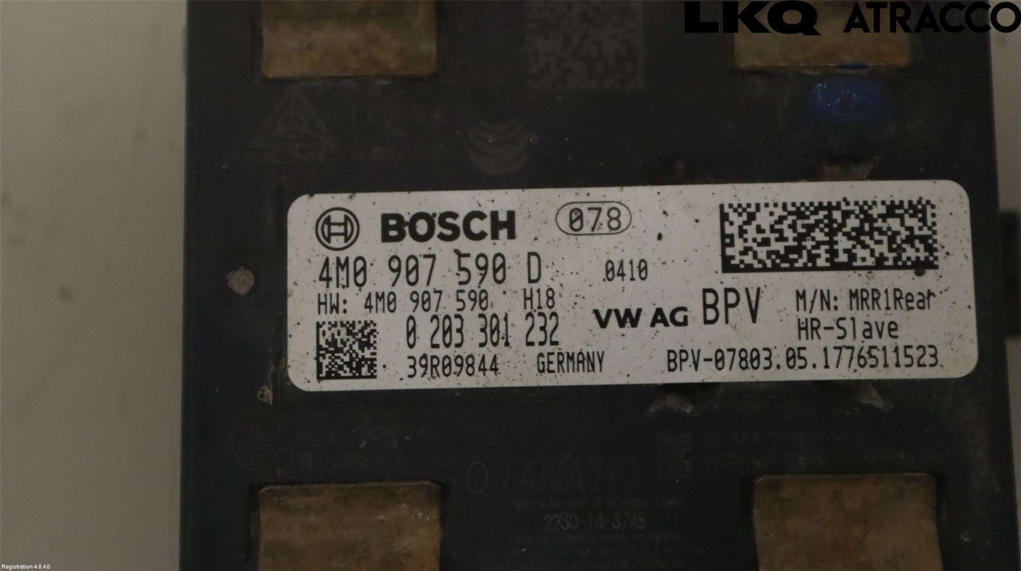 Audi Q7/SQ7 Sensor Aktivt Kollisionsskydd