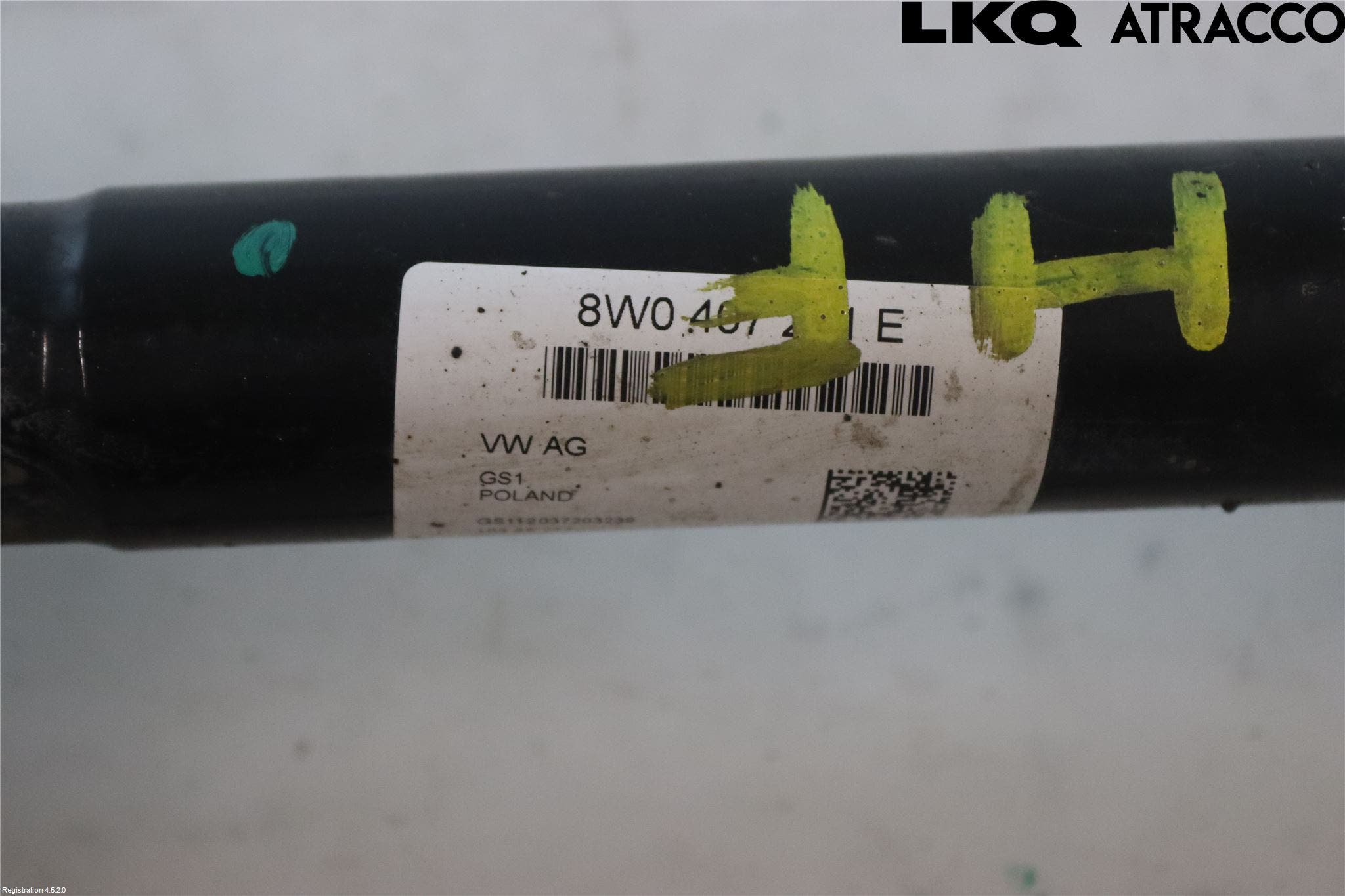 Audi A5 17- Drivaxel Fram Höger