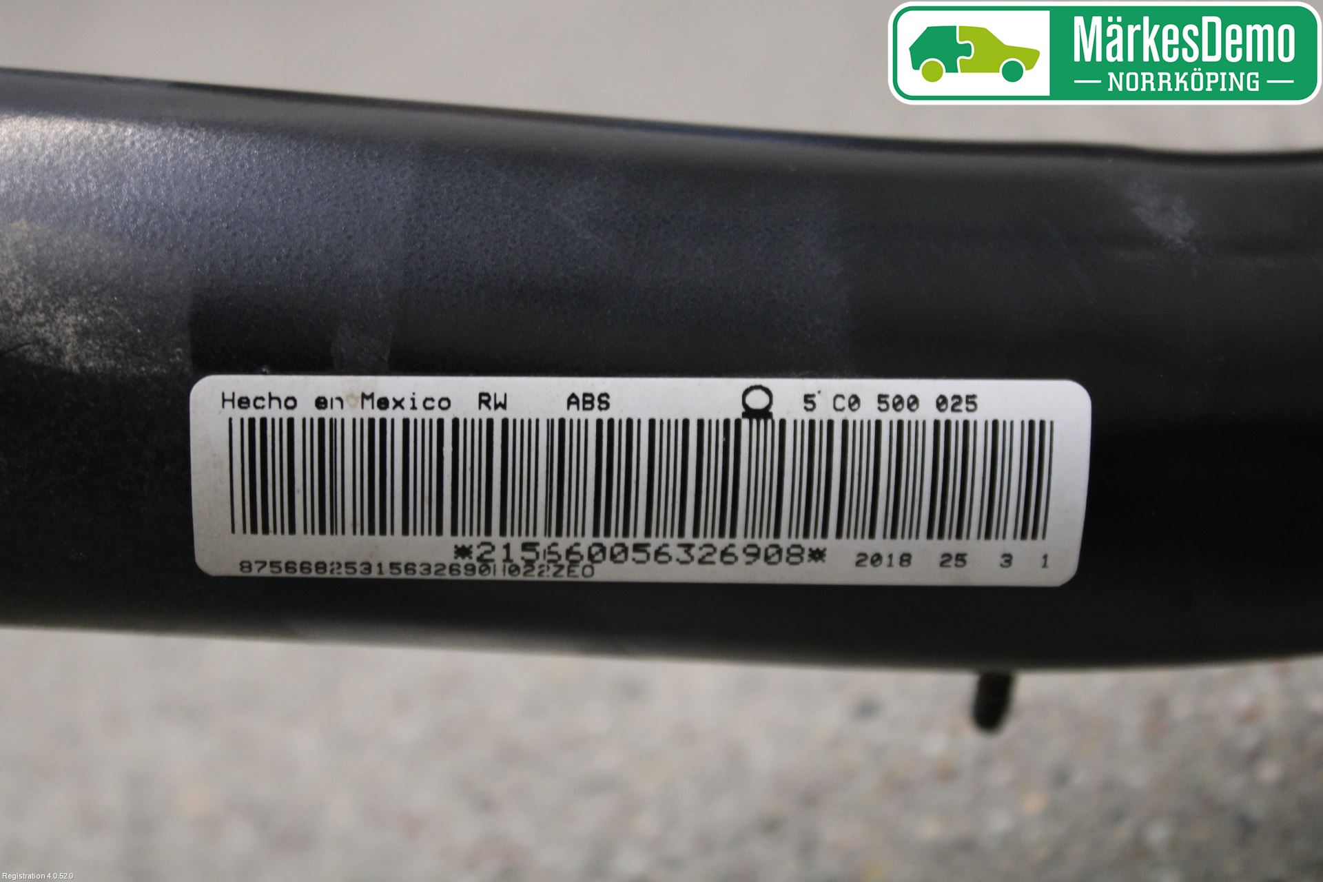 Volkswagen VW BEETLE 12- Bakaxelbalk