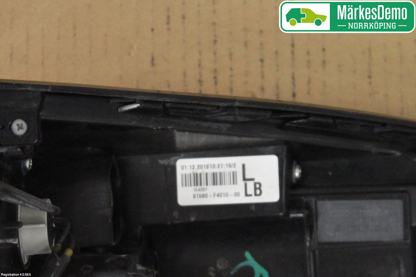 Toyota C-HR 16-23 Bakljus Vänster