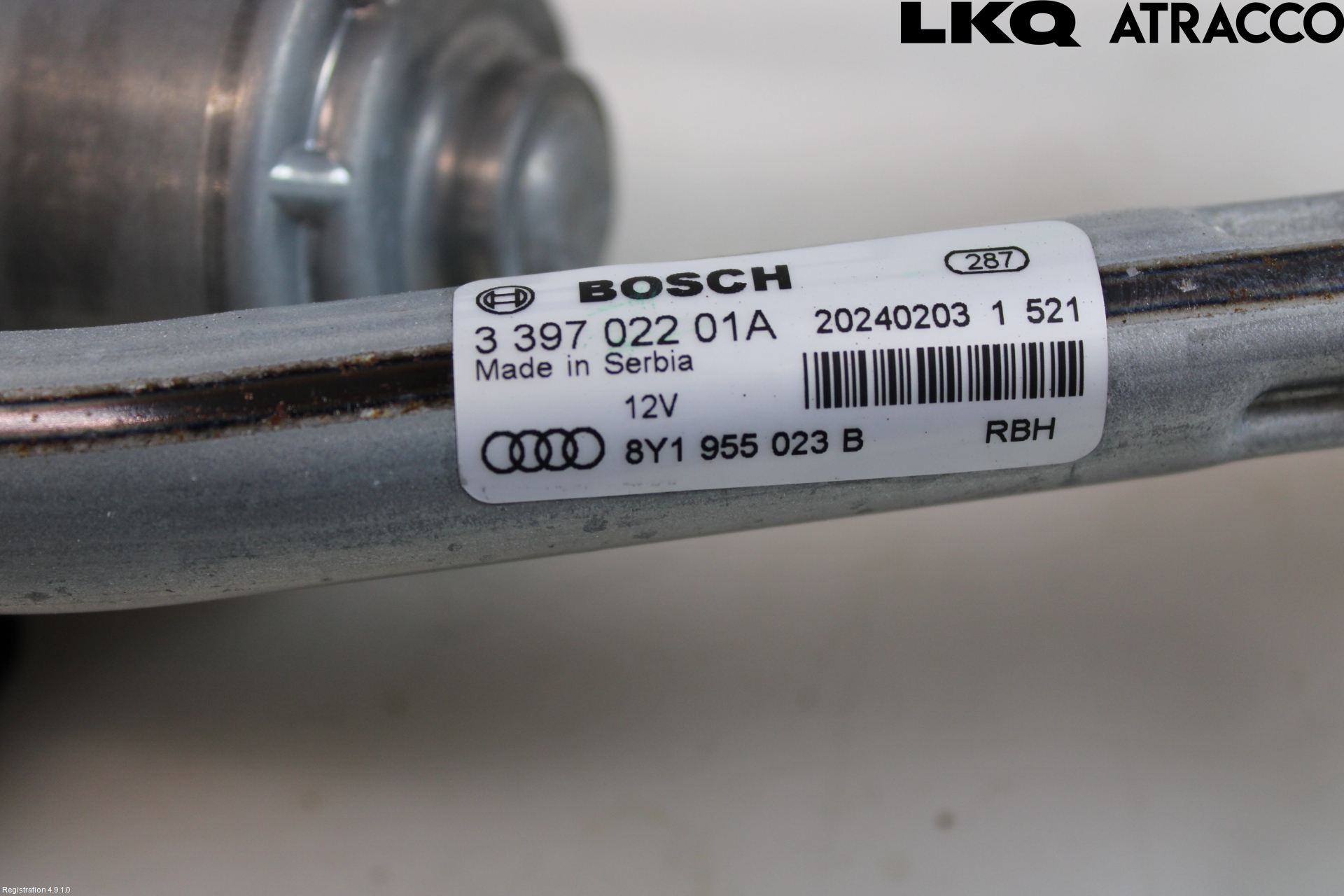 Audi A3/S3 8Y 21- Torkarmekanism Vindruta