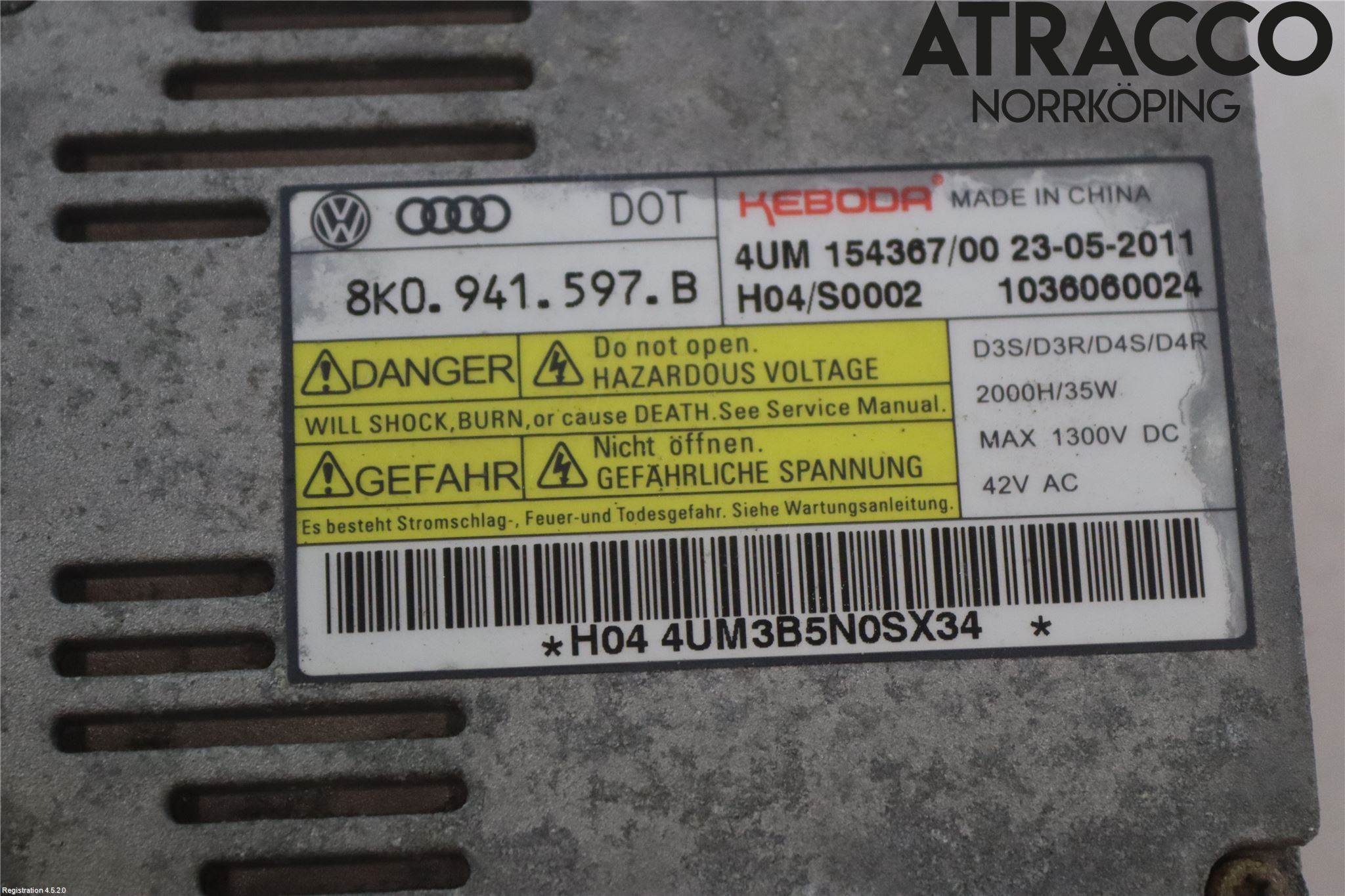 Volkswagen VW PASSAT 11-14 Styrenhet Strålkastare