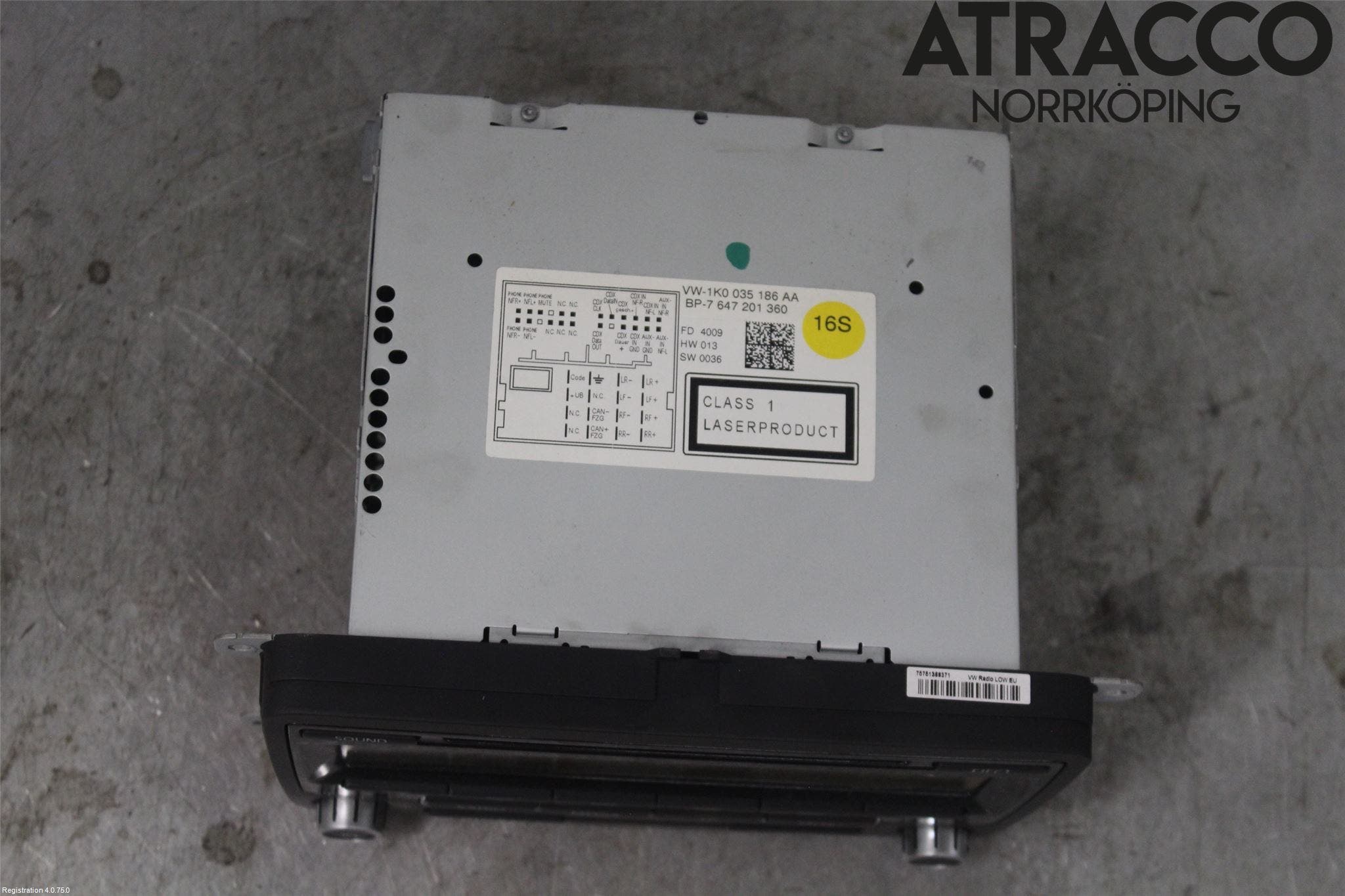 Volkswagen VW GOLF VI 09-13 Cd Radio - Multimediapanel