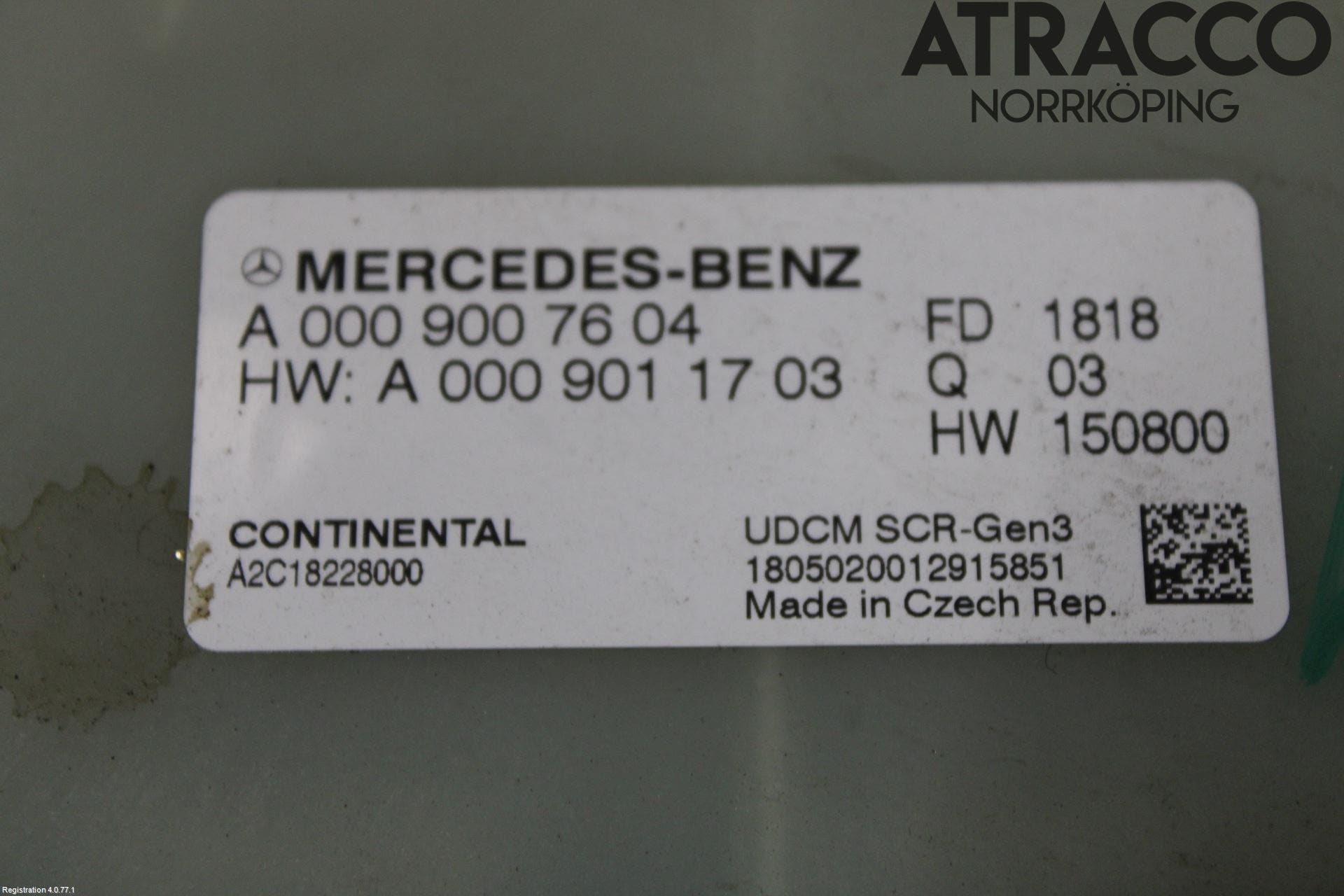 Mercedes-Benz MB A-KLASS (W177) 18- Styrenhet Avgasrening