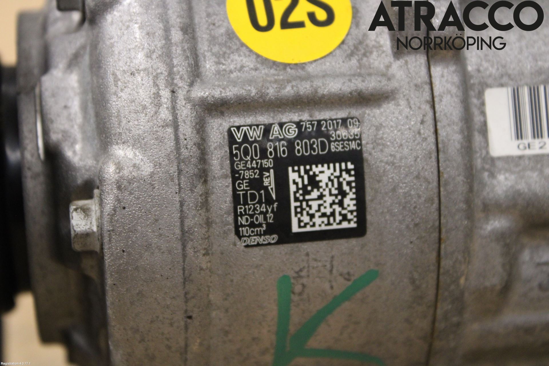 Volkswagen VW GOLF / E-GOLF VII 13-20 Ac Kompressor