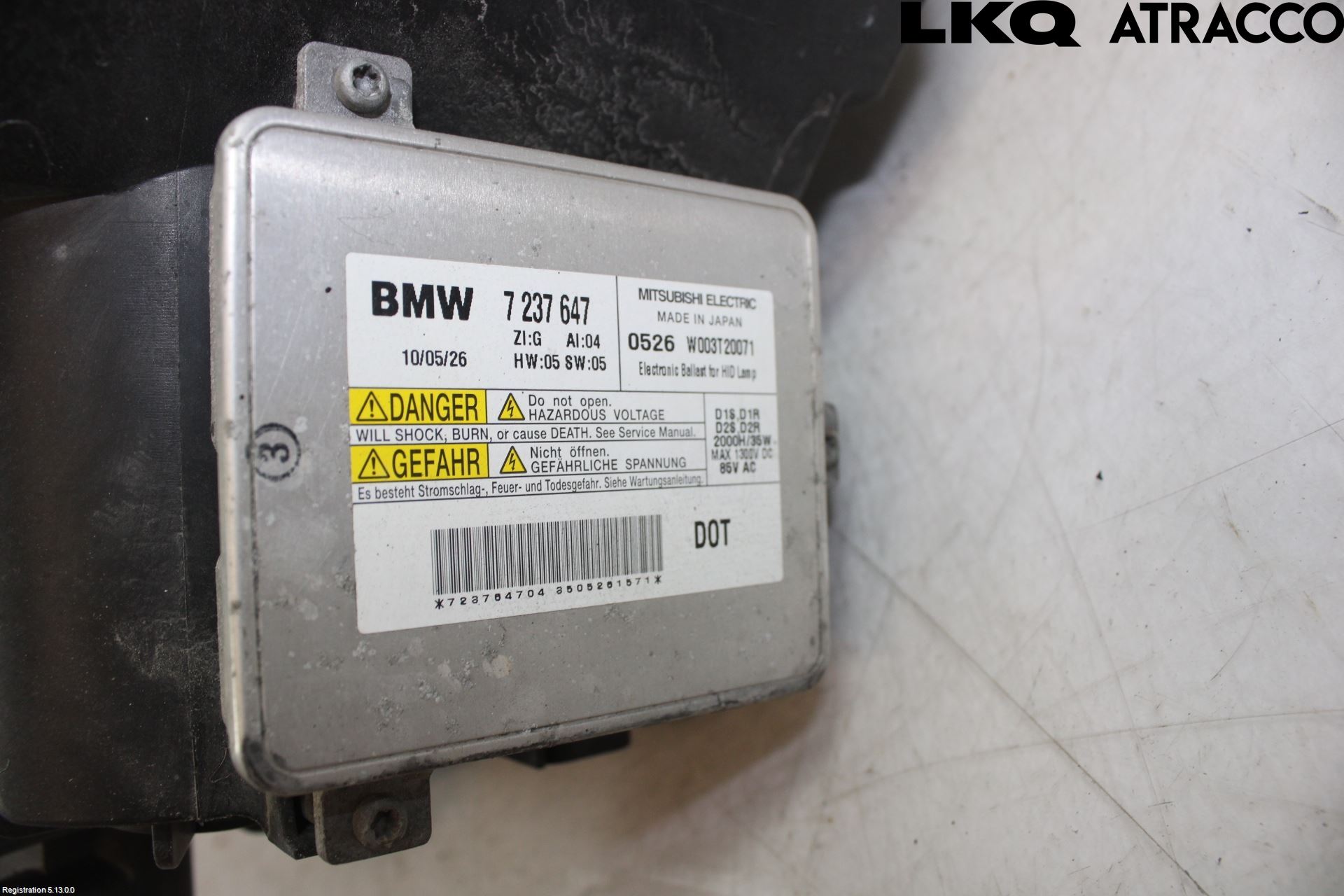 BMW 3 E90/91 SED/TOU 05-12 Strålkastare Vänster
