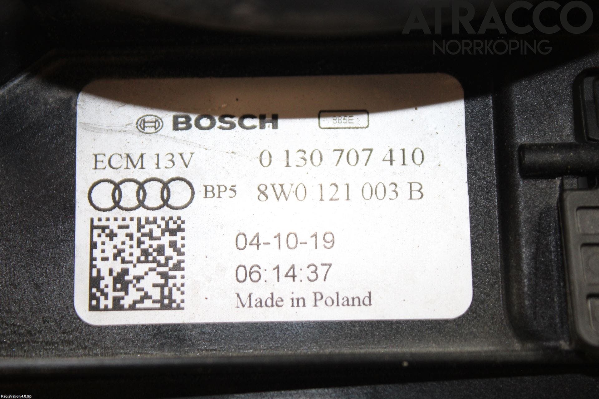 Audi A4/S4 B9 20- Kylfläkt El