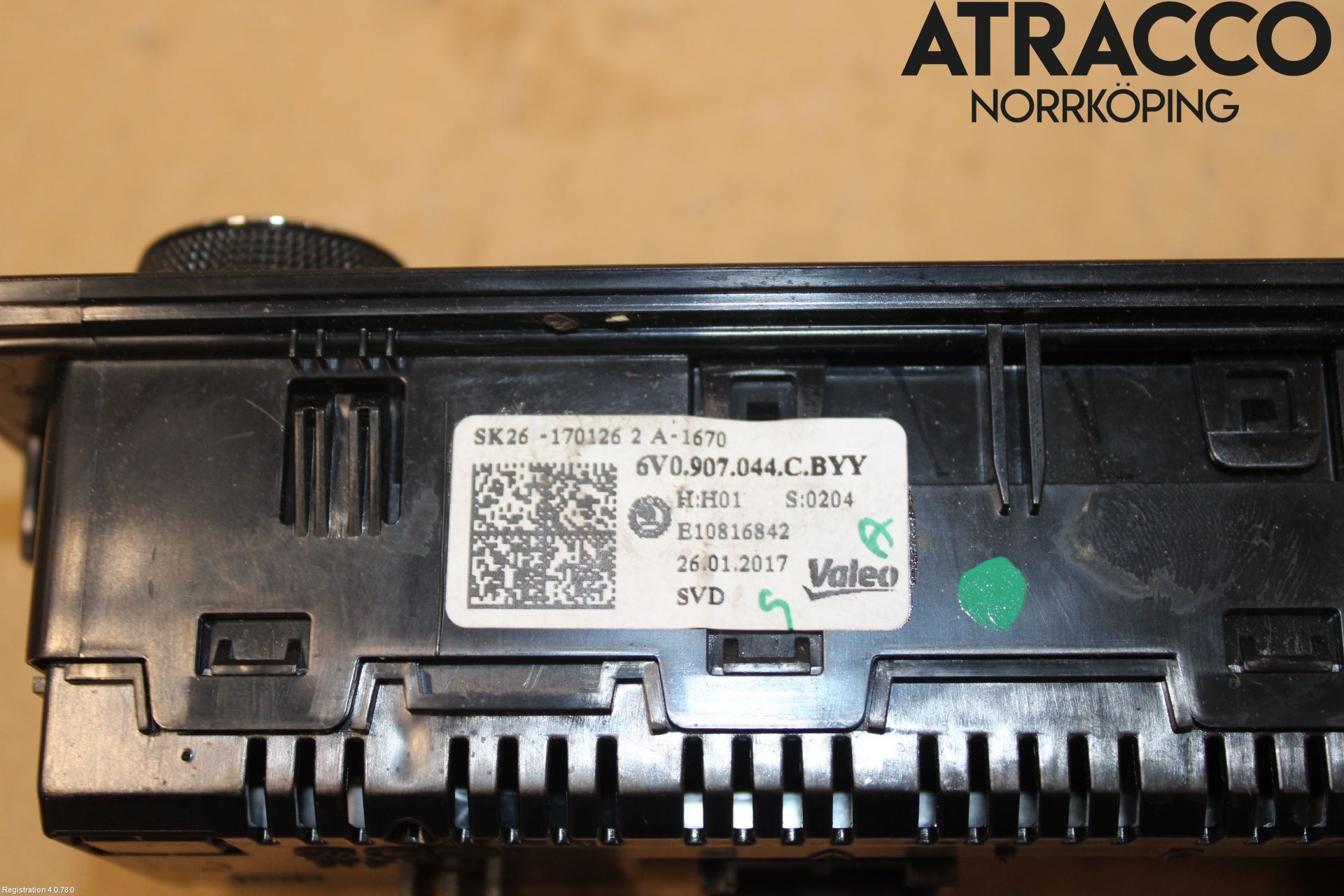 Skoda FABIA 15-21 Värmereglage