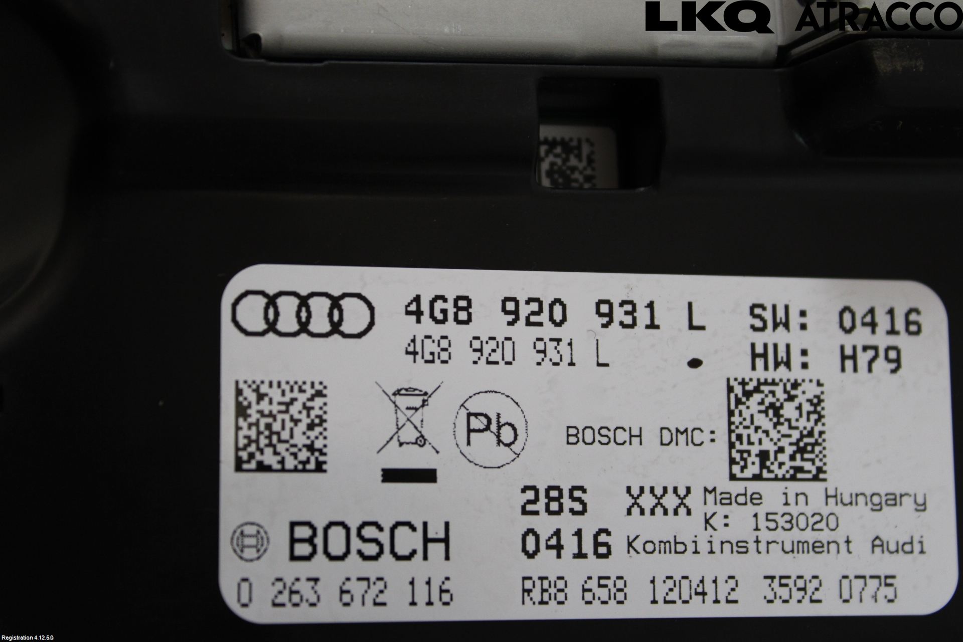 Audi A6/S6 4G 11-18 Instrument Komb