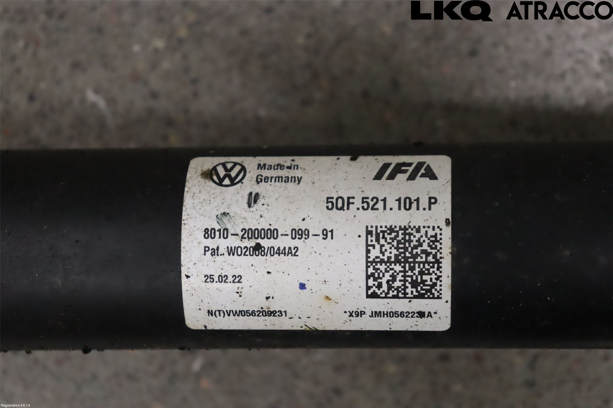 Volkswagen VW TIGUAN 16-24 Mellanaxel Mitt