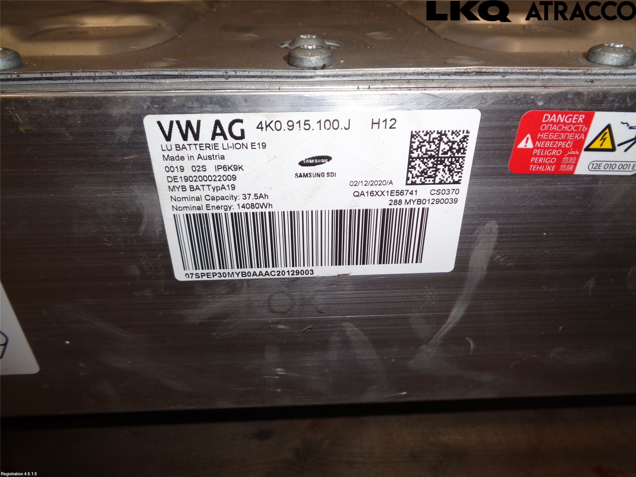 Audi A6 F2/C8 19- Batteri Högspänning