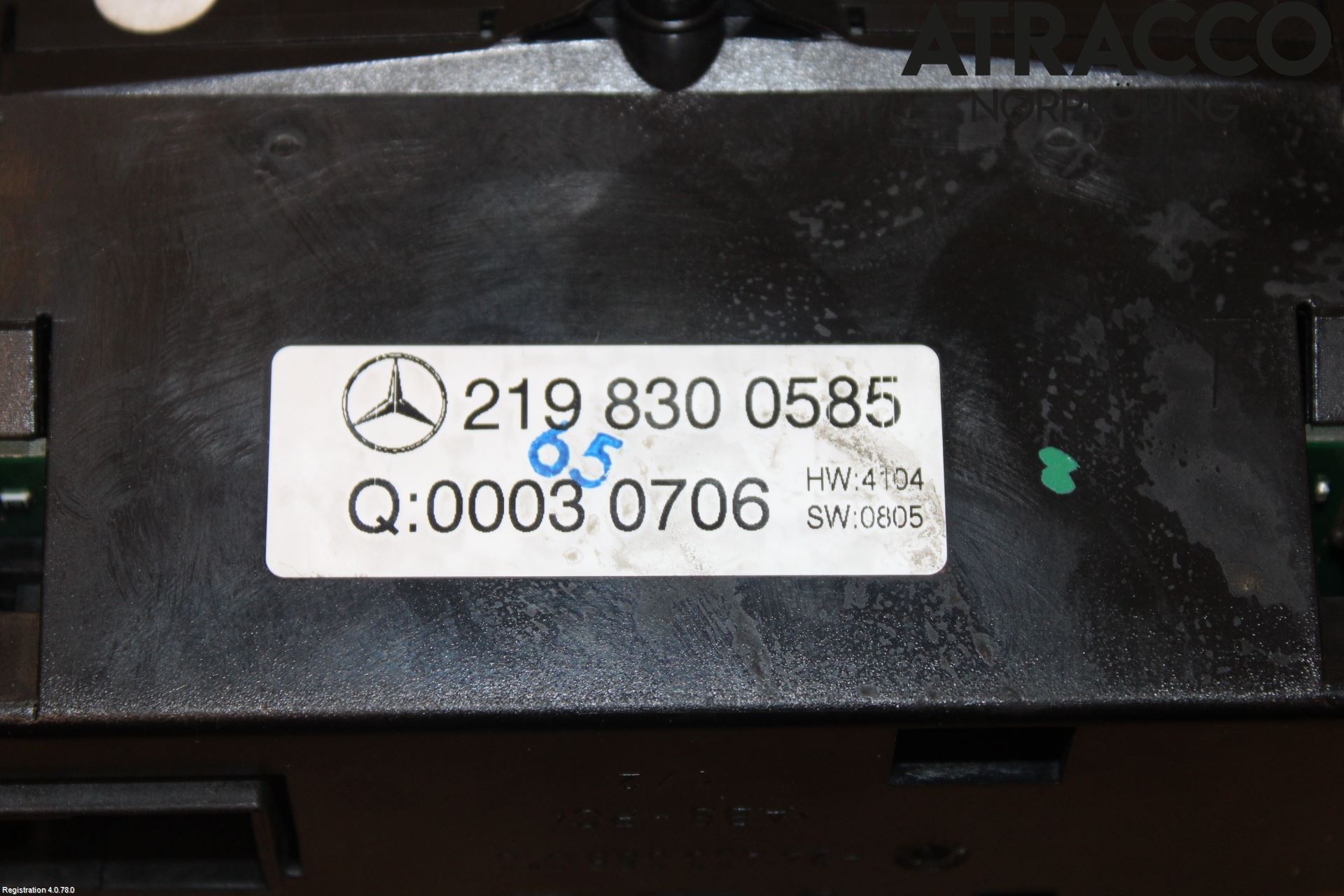 Mercedes-Benz MB CLS (C219) 03-11 Värmereglage