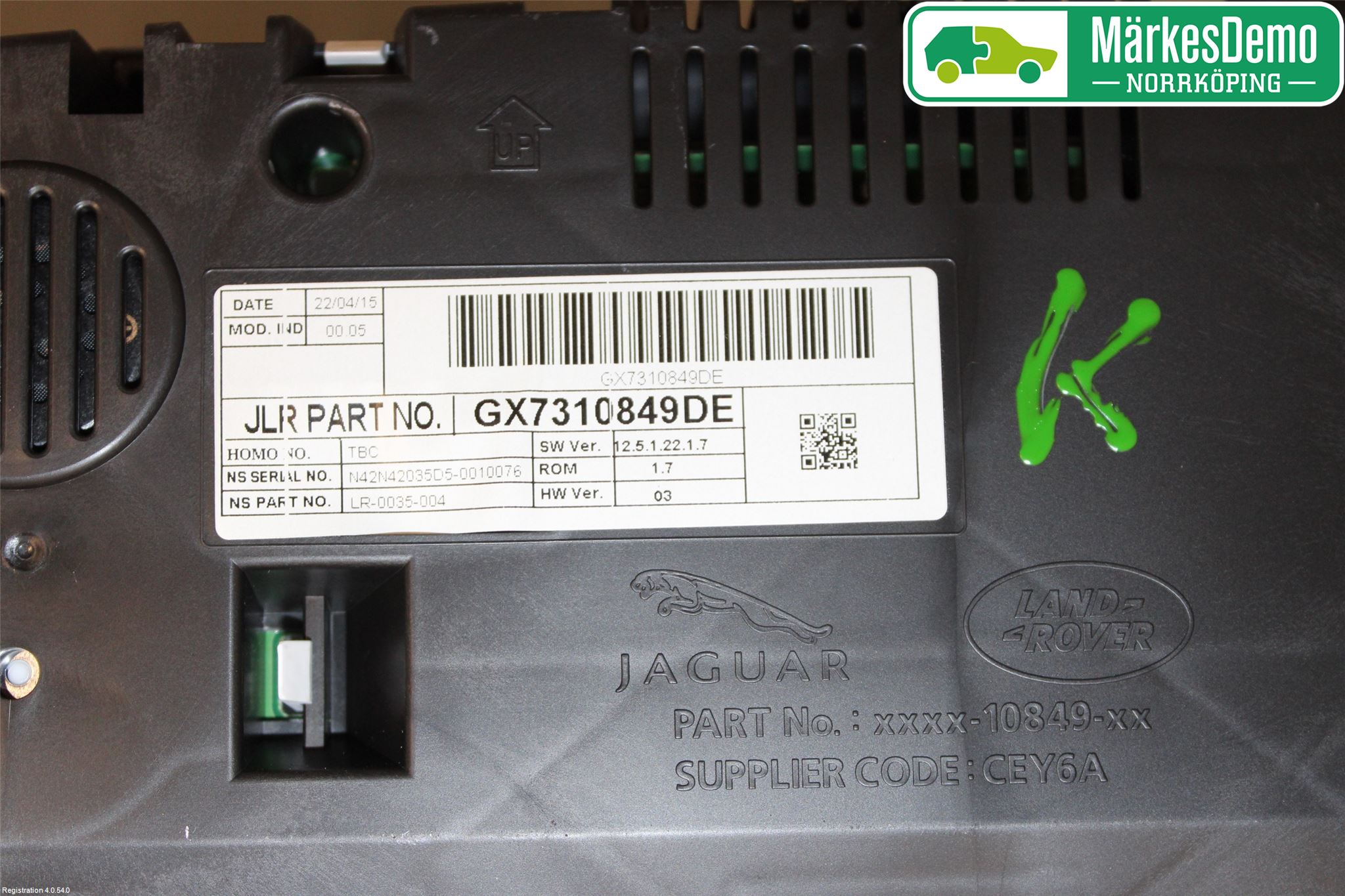Jaguar XE (X760) 15-24 Instrument Komb
