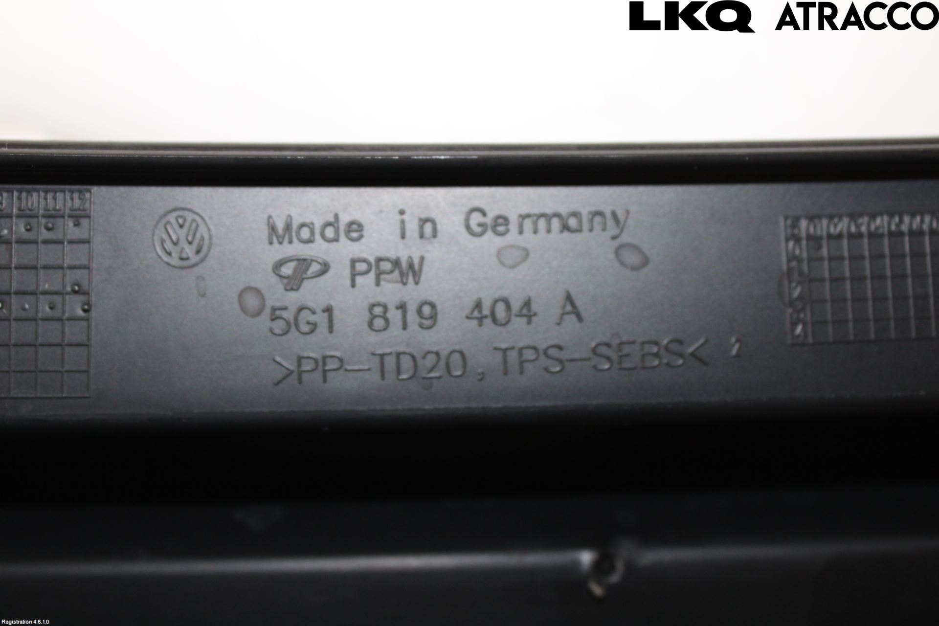 Volkswagen VW GOLF / E-GOLF VII 13-20 Torpedplåt-Torpedplast