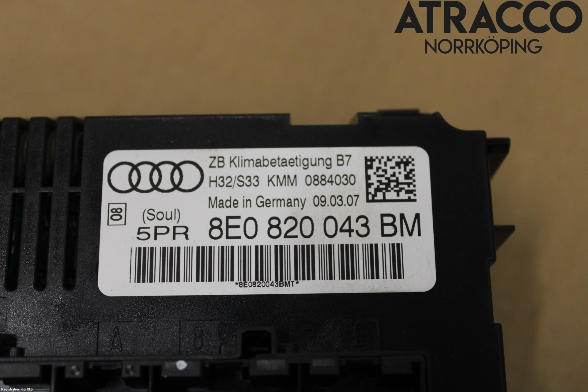 Audi A4/S4 05-07 Värmereglage