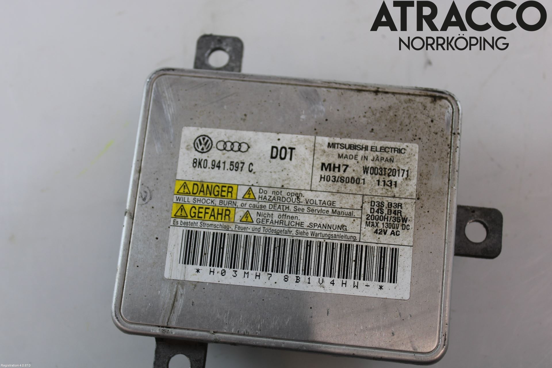 Audi A3/S3 05-13 Styrenhet Strålkastare