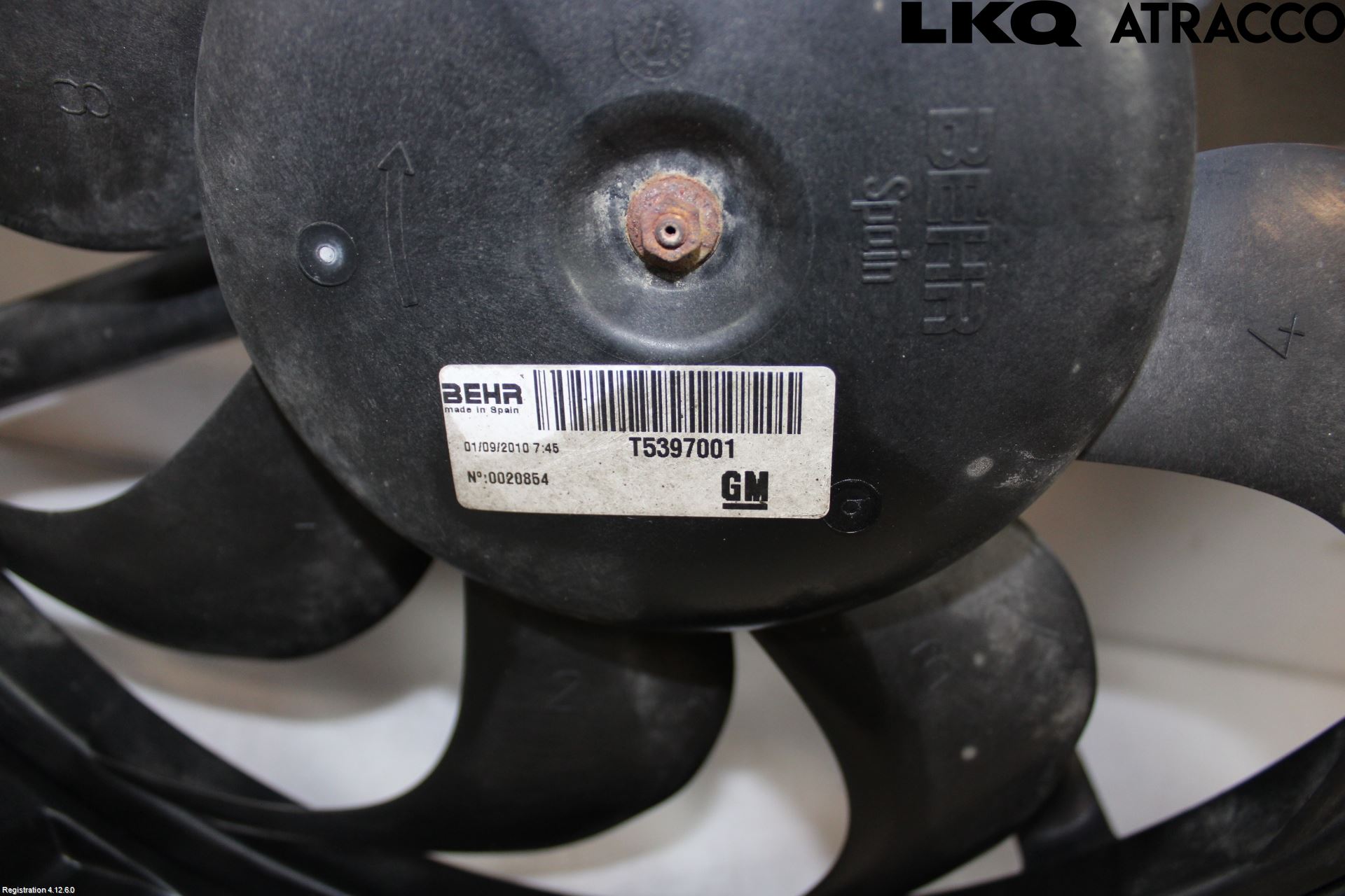 Opel MERIVA B 10-17 Kylfläkt El