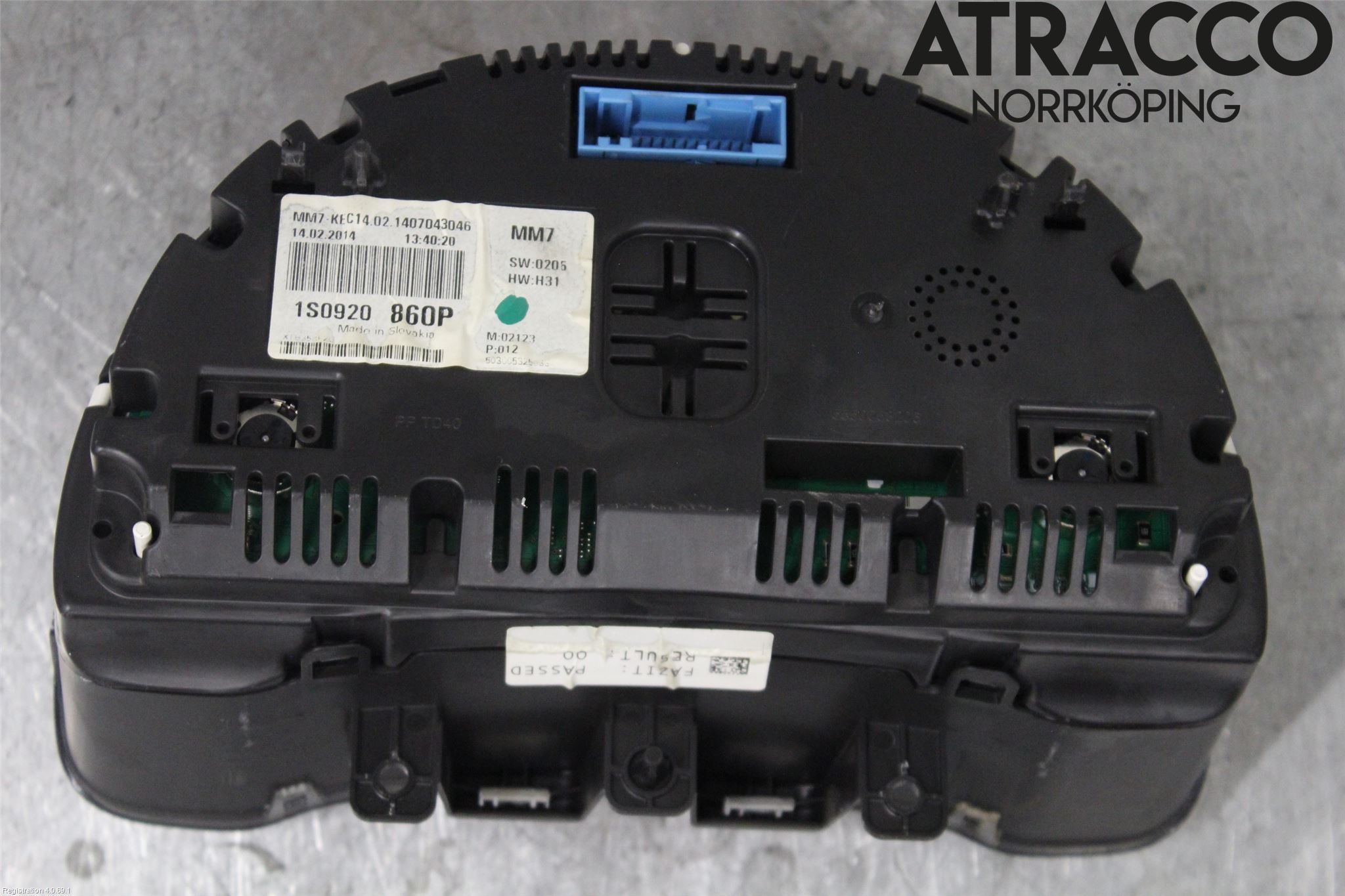 Volkswagen VW UP! / E-UP! Instrument Komb