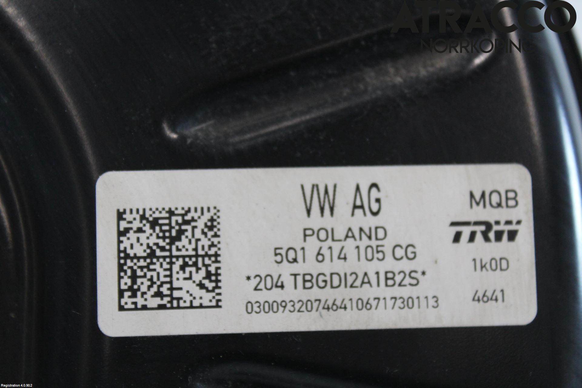 Volkswagen VW PASSAT 15-19 Bromsservo