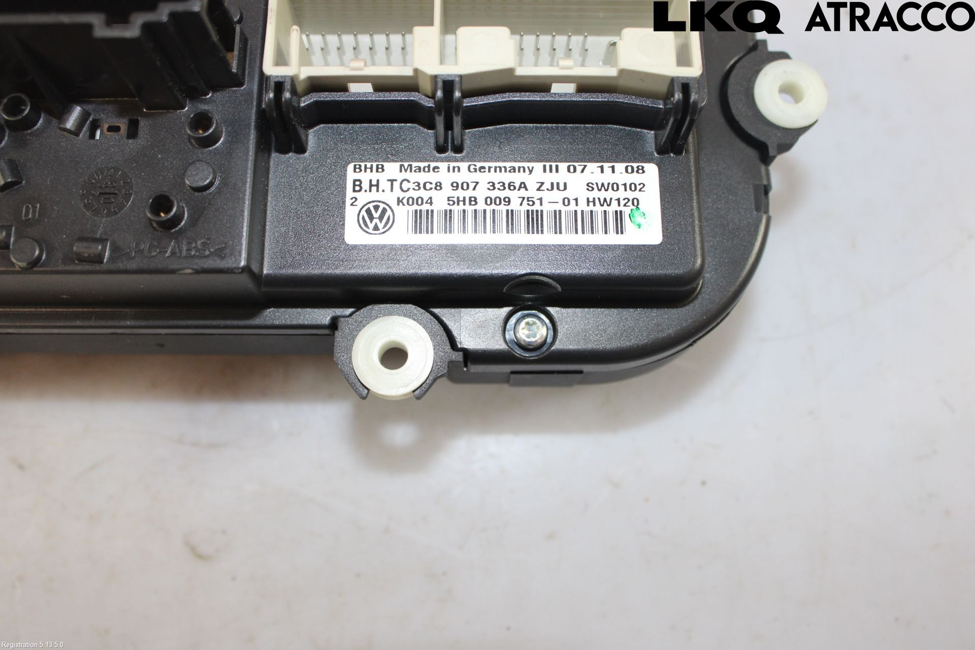 Volkswagen VW GOLF VI 09-13 Värmereglage
