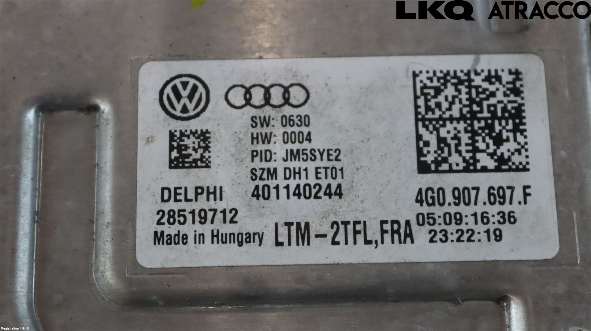 Volkswagen VW PASSAT 15-19 Styrenhet Strålkastare