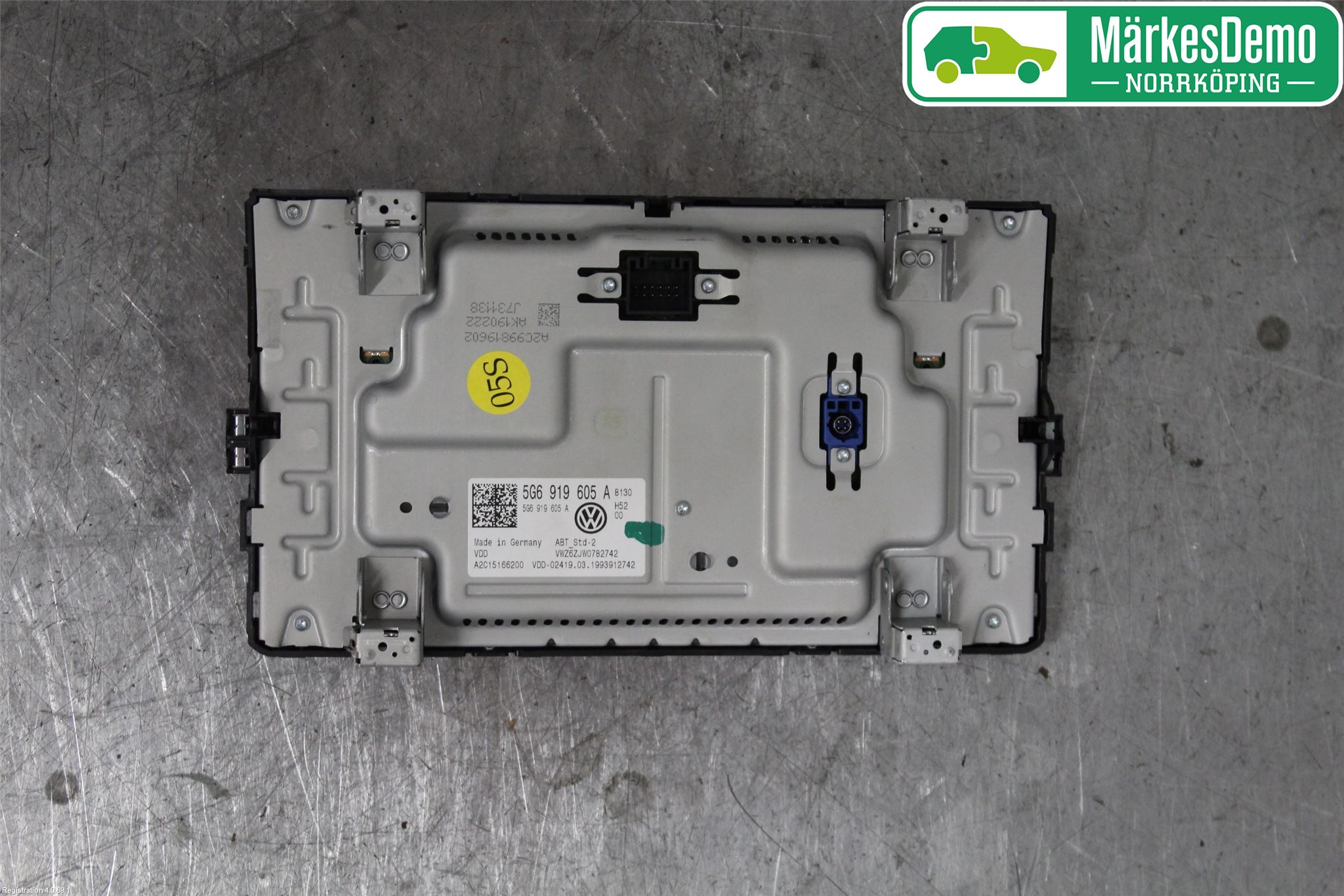 Volkswagen VW GOLF / E-GOLF VII 13-20 Multifunktionsdisplay
