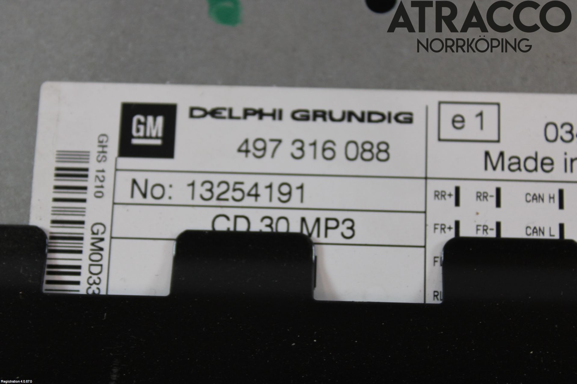 Opel CORSA D 07-14 Cd Radio - Multimediapanel