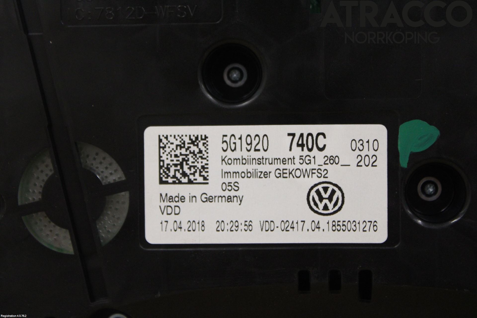 Volkswagen VW GOLF / E-GOLF VII 13-20 Instrument Komb