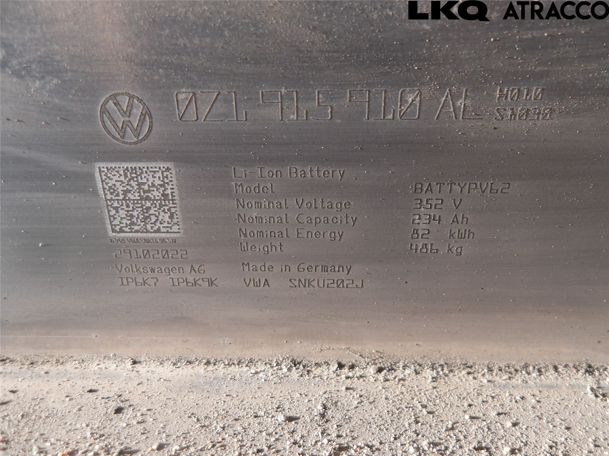Volkswagen VW ID.4 21- Batteri Högspänning