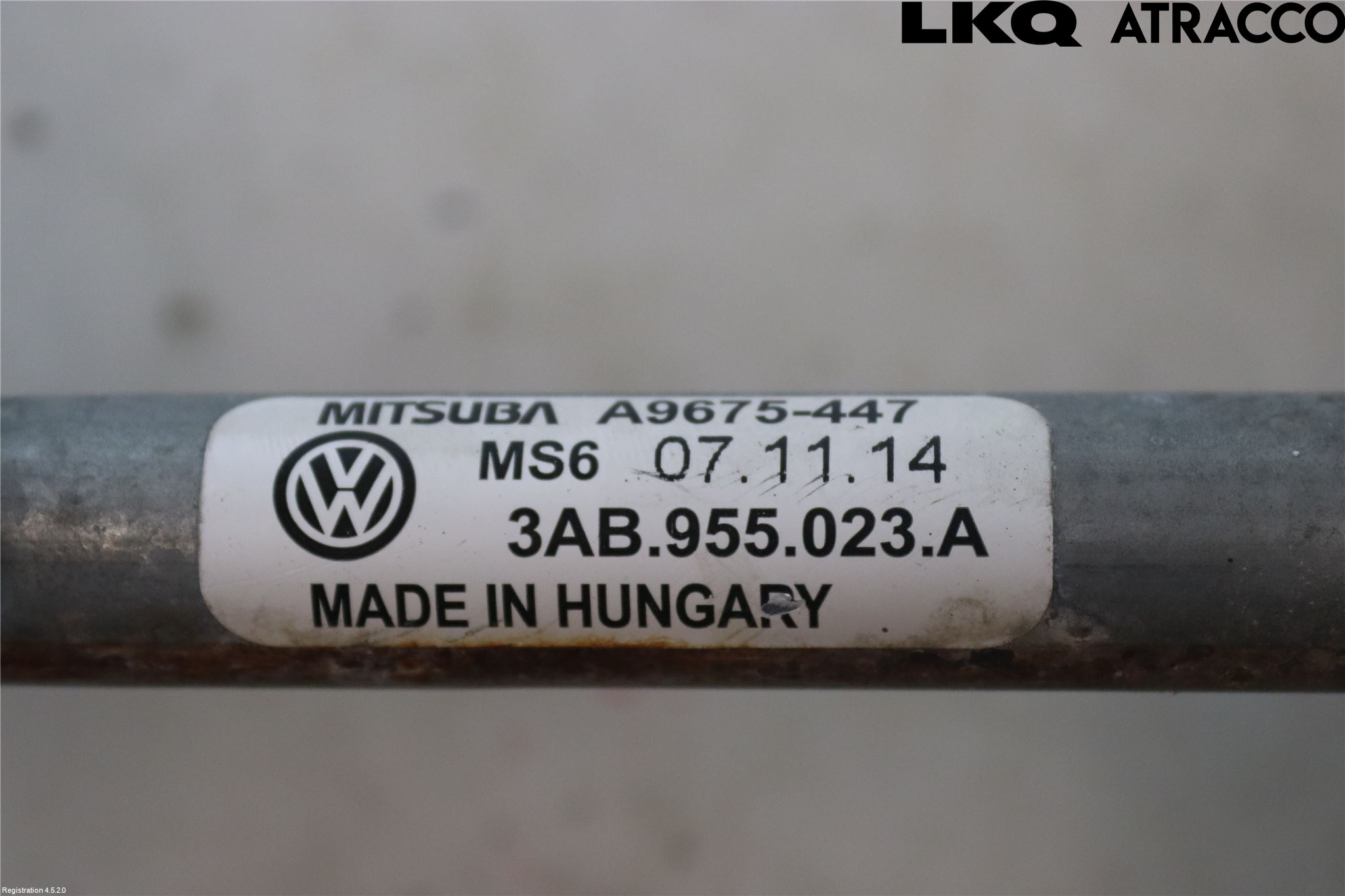 Volkswagen VW PASSAT 11-14 Torkarmekanism Vindruta