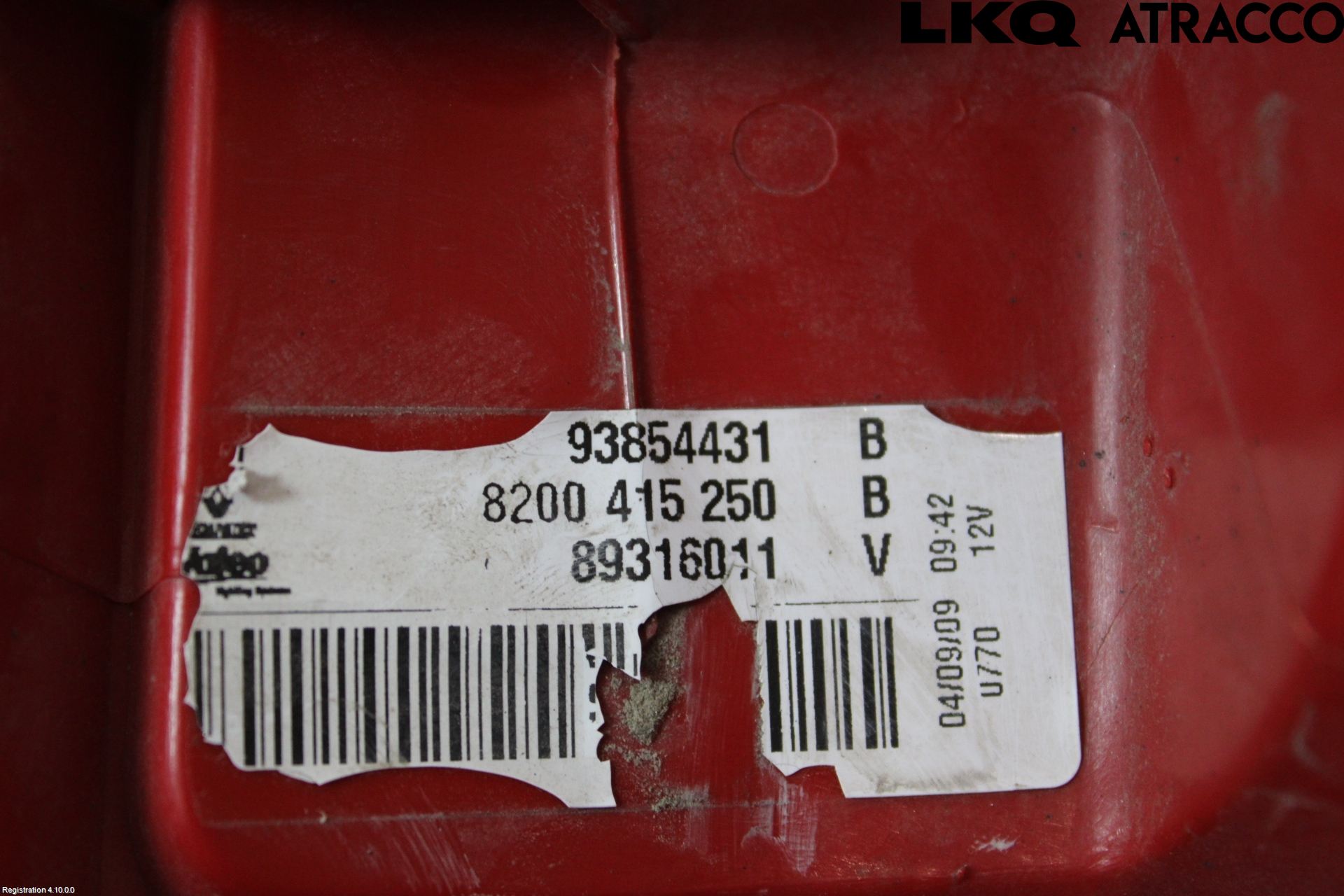 Opel VIVARO 01-14 Bakljus Vänster