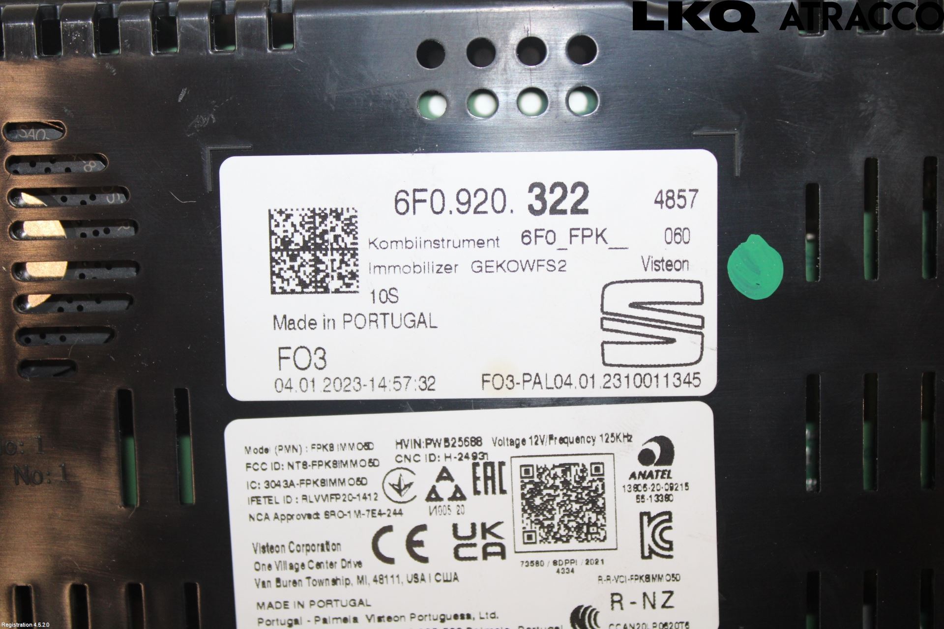 Seat ARONA Instrument Komb