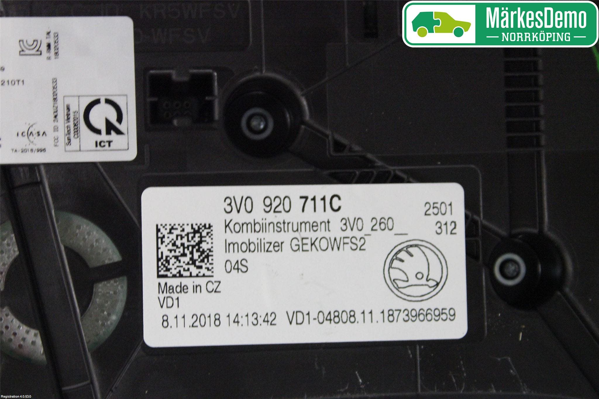 Skoda SUPERB 16-24 Instrument Komb