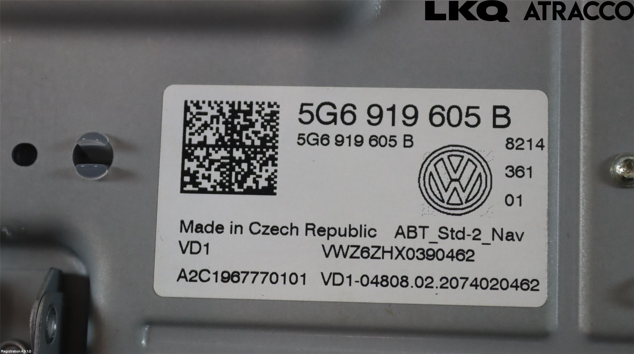 Volkswagen VW GOLF / E-GOLF VII 13-20 Multifunktionsdisplay