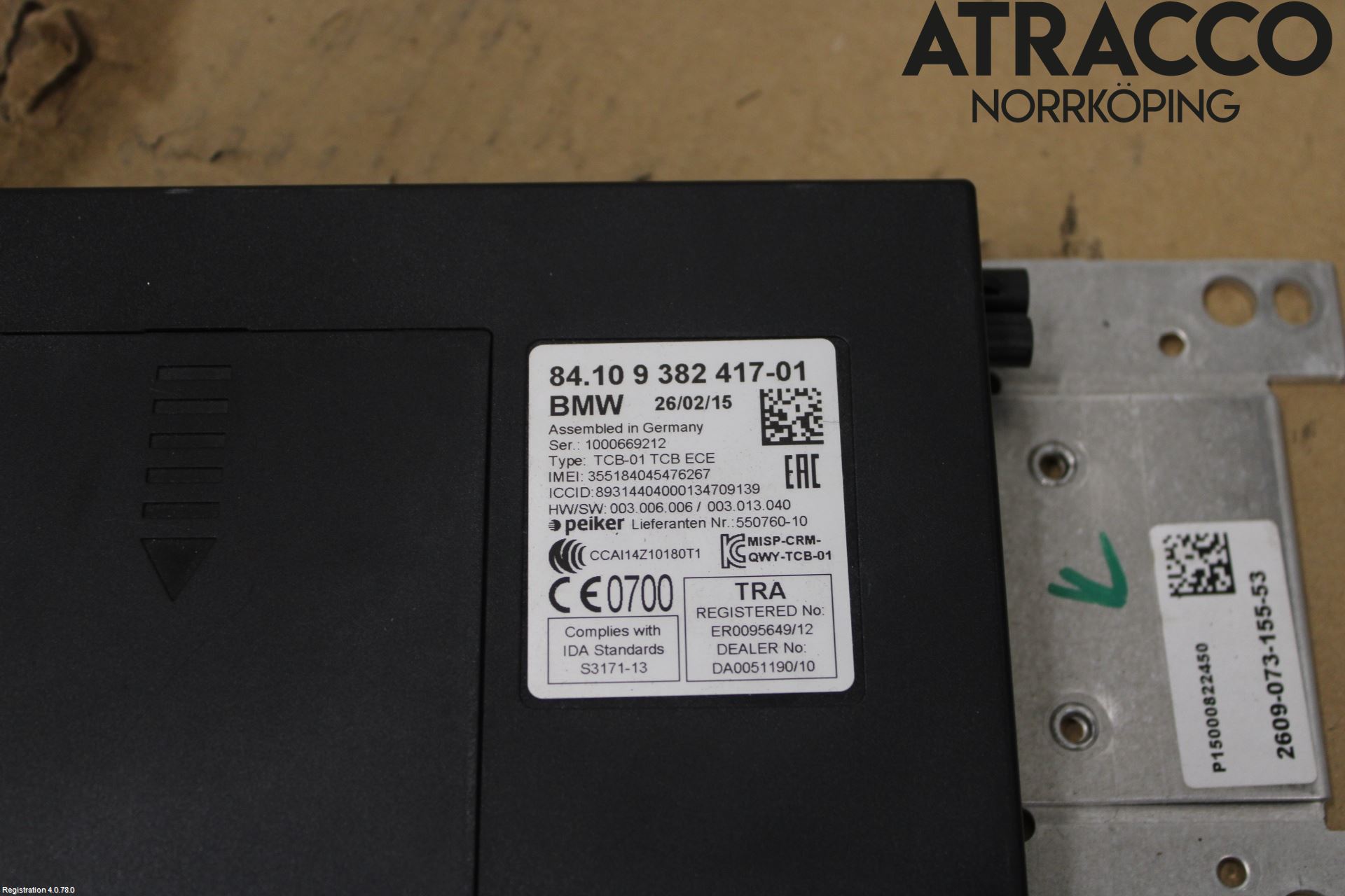 BMW 5 F10/F11/F18 09-17 Styrenhet Tal