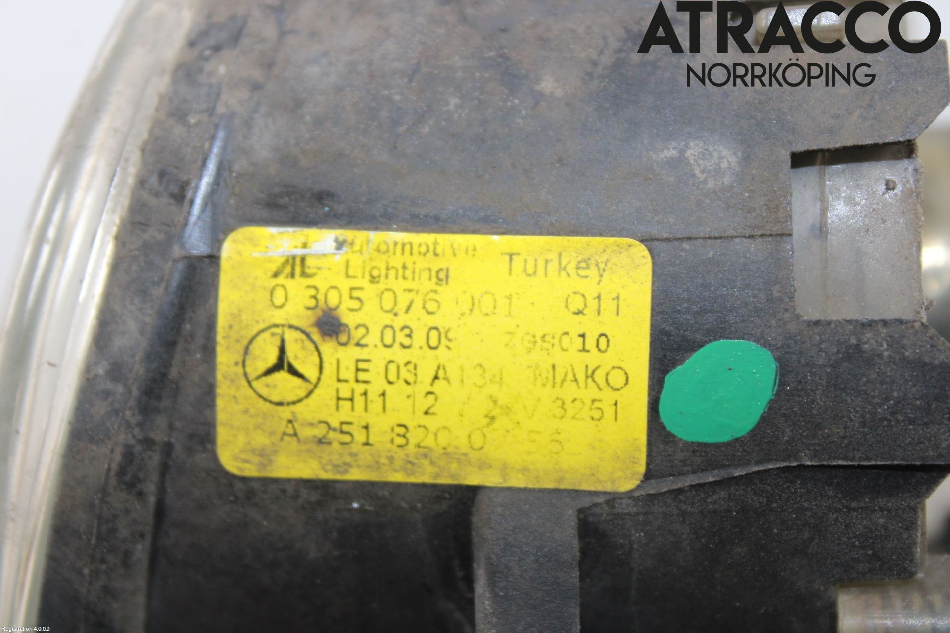 Mercedes-Benz MB B-KLASS (W245) 05-12 Dimljus-Varselljus Fram