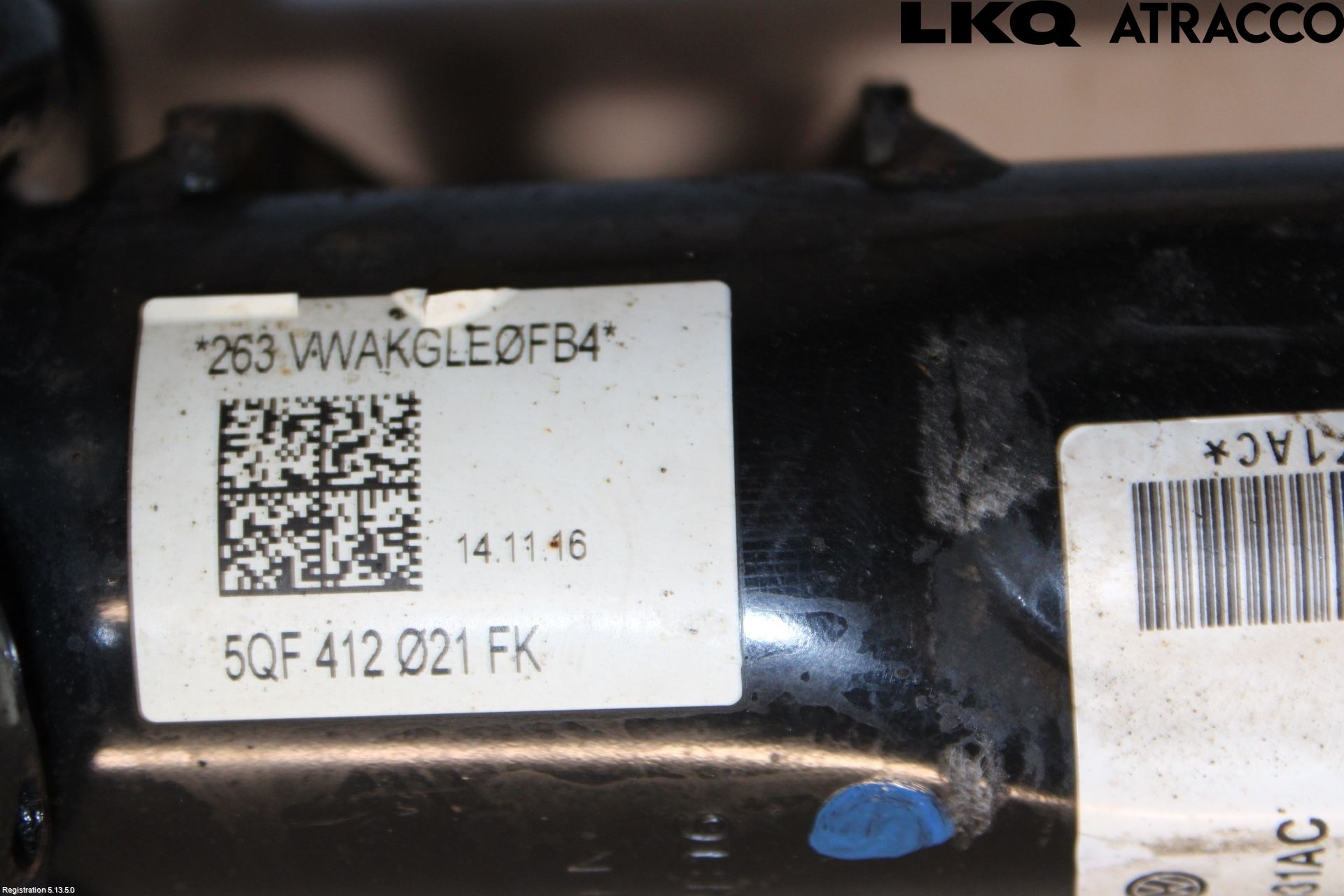 Volkswagen VW TIGUAN 16-24 Fjäderben Fram Vänster